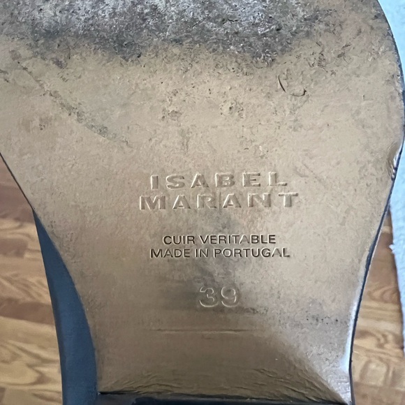 Isabel Marant Black Leather Heeled Boots - Picture 4 of 11